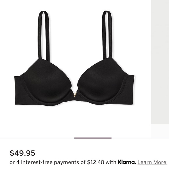 GUC Victoria’s Secret Push Up Plunge Bra Love Cloud size 44C - Picture 1 of 9